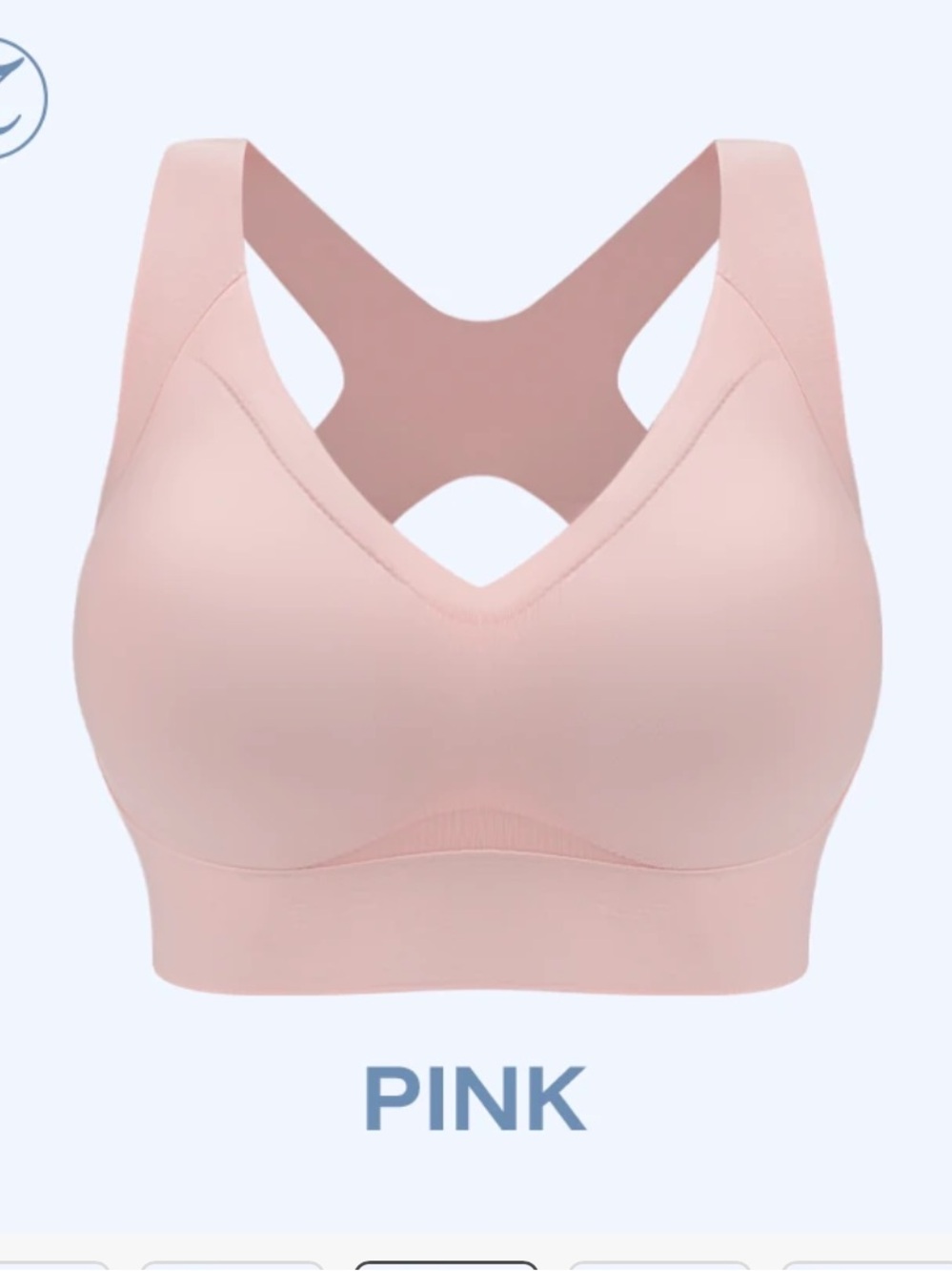 Soft Support Wireless Pink Shape Bra